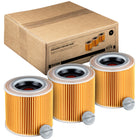 SQOON® Filterset geschikt voor Kärcher WD1, WD2, WD3 - Gelijk aan model: 6.414-552.0 / KFI 3310- 3 stuks
