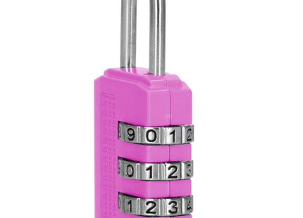 Hangslot - Slot - 3 Cijferig - Bagage - Roze