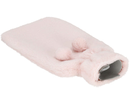 Warmwaterkruik- Pluche -Hoes - 2L - Inhoud - Pijnverlichting- Ontspanning -Roze