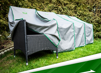 Stoelhoes -Stoel cover - Tuinset - Buitenstoelen - Weersbestendig - Outdoor Stoelhoes  - 58 x 60 x 80 Cm - Grijs