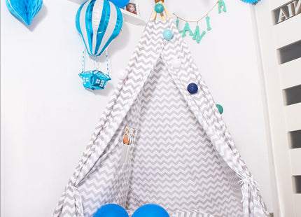 Tipi Tent | 120x100x180 cm | Grijs | Zigzag