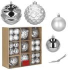 Kerstballen | 37 Stuks | 6/12 cm | Zilver
