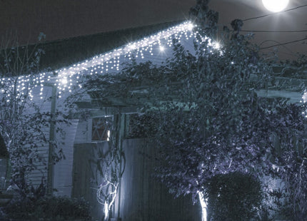 IJspegel Verlichting | 12 m + 2.5 m Snoer | 300 LED | Flash | Koppelbaar | Koel Wit
