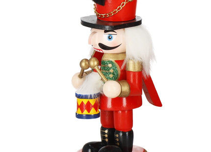 Notenkraker Kerst | Houten Soldaat | Kerstversiering | Multicolor | 15,5 cm
