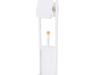 Toiletbutler | Toiletrolhouder | Toiletborstel met houder | Toiletaccessoire | Wit