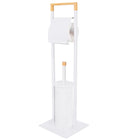 Toiletbutler | Toiletrolhouder | Toiletborstel met houder | Toiletaccessoire | Wit