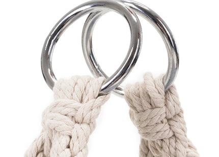 Hangstoel | Binnen & Buiten | Met 2 Kussens | Belastbaar tot 300 kg | 130 x 66 cm | Crème