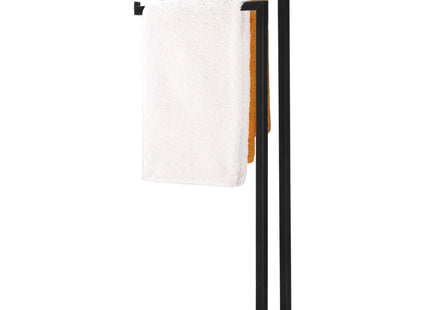 Handdoekrek | Metaal/Hout | Staand | Zwart