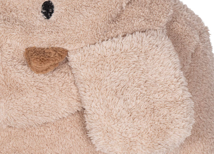 Badjas - Fleece - Teddybeer - Beige - Capuchon - Riem - Maat S/M