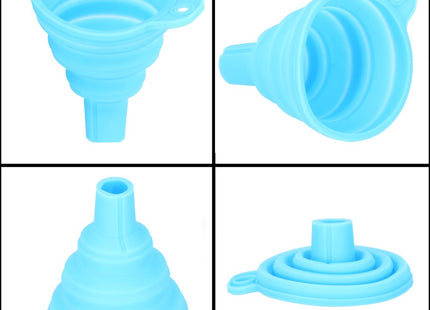 Trechter | Opvouwbare Siliconen Trechter | 7 cm | Blauw
