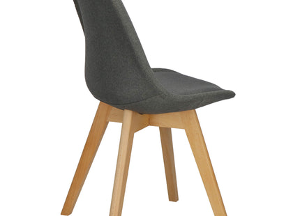Scandinavische Stoel - Gestoffeerd -  Grijs - Woonkamer - Keuken - Eetkamer - Interieur