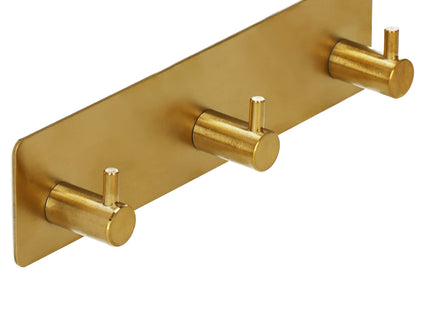 Zelfklevende Handdoekhaakjes  - 3 - RVS - Goud