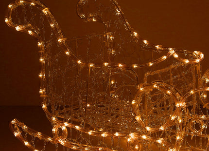 Rendier Met Slee | 480 LED Lampjes | Warm Wit