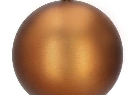Kerstballen | 6 Stuks | 10 cm | Bruin