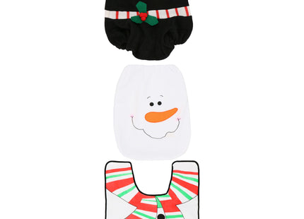 Kerstset voor Badkamer - 3 Delig - Sneeuwpop