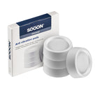 SQOON® Trillingsdempers – 4 stuks | Voor onder je wasmachine of droger | WIT