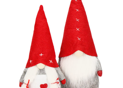 Kerstkabouter - Kerstdwerg - Kerstversiering - 32 cm