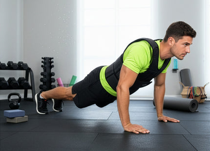 Gewichtsvest - Verzwaard Vest - Trainingsvest - Crossfittvest - Hardlopen / Cardio - Verstelbaar - 20 Kg - Zwart