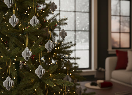 Kersthanger | Opvouwbaar | Grijs | 4 cm | 6 Stuk