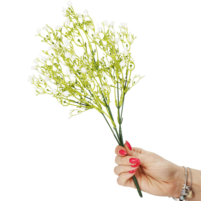 Kunstbladeren - Boeket - 5 Takken - Groen - 37 cm