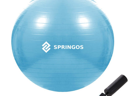 Fitness Bal | Lichtblauw | Inclusief Pomp | 55 cm