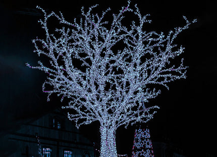 Kerstboomverlichting | met 1000 LED Lampjes | 50 M | Koel Wit | Inclusief Flitsfunctie