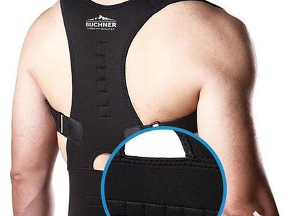 Verstelbare Magnetische Schouder- En Rug Brace | Effectieve Rugbrace Deluxe Voor Man En Vrouw (Zwart) - Maat L