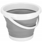 Emmer | Opvouwbare Emmer | Rond | 10L | Grijs/Wit