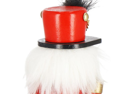 Notenkraker Kerst | Houten Soldaat | Kerstversiering | Multicolor | 15,5 cm