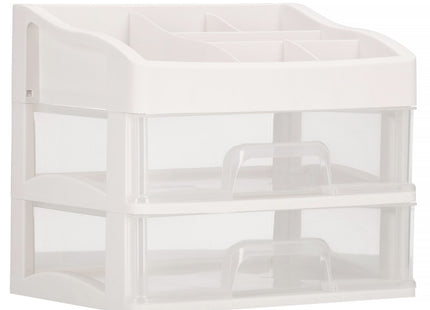 Organizer | Organizer Bakjes | Cosmetica Organizer | Wit / Transparant