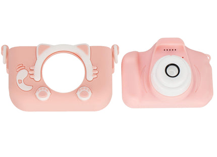 Digitale Camera - Kindercamera - Kindvriendelijk - Kitten - Roze