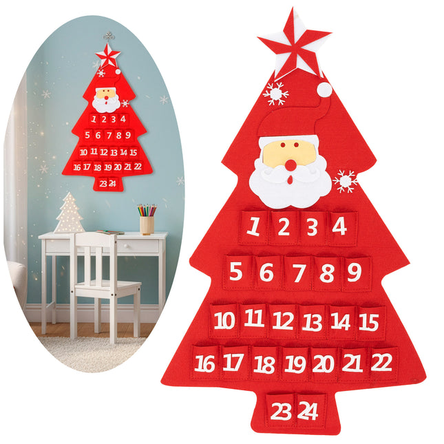 Adventskalender | 24 lades | Hangend | Kerstboom
