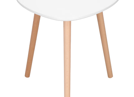 Salontafel - Scandinavische Stijl - Woonkamer - Eetkamer - Wit - 50x50x48 cm