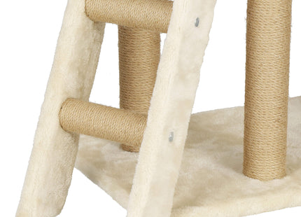 Krabpaal - Voor Katten - Meubelbescherming - 136 cm - Crème - 7 Etages