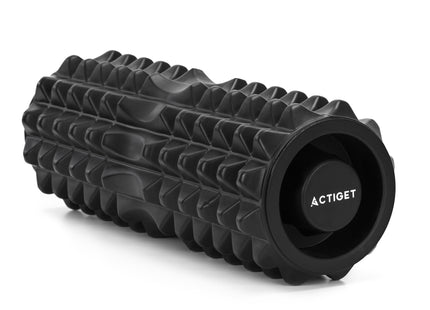 Foamroller | Foam Roller | Medium Hardheid | Triggerpoints | 33 cm | Zwart