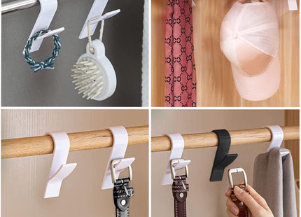 Radiator Haak - Handdoek Haak - Kleding Haak - Ophanghaak - Zwart - 2 Stuks