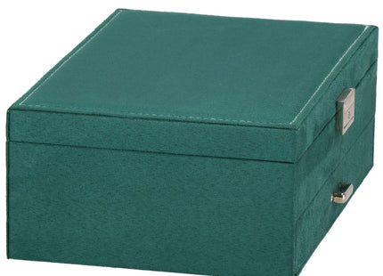 Sieradendoos -Juwelendoos - Sieradenopberger - Groen - 27X19X10,5 CM