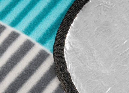 Picknickkleed | Picknickdeken | Buitenkleed | Picknick | 200 x 150 cm | Grijs/Blauw/Wit