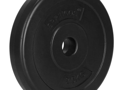 Halterschijven | 4 x 2.5 kg | Kunststof | Zwart