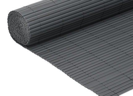 Balkonscherm - Privacyscherm - Hoge Kwaliteit - Waterbestendig - UV-bescherming - 1x3 m - Antraciet - PVC