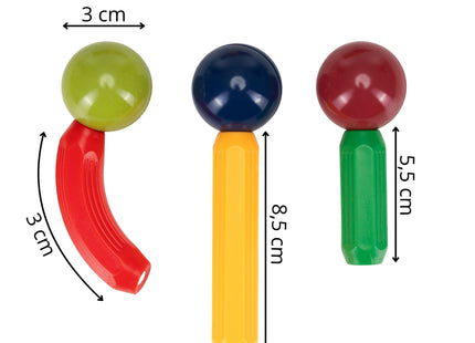 Springos® Magnetisch speelgoed - 128 Stuks - Montessori speelgoed - Speelgoed kinderen