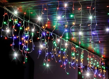 IJspegel Verlichting | 12 m + 2.5 m Snoer | 300 LED | Multicolor | Koppelbaar | Flash