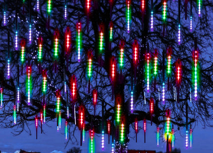 Ijspegelverlichting | Kerstboomverlichting | Met 144 LED Lampjes | 8 Stuks | Multicolor