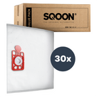 SQOON® Stofzuigerzakken Geschikt voor Numatic Henry HVR160 / Hetty HET160 - Vervangt Model 604011 - High Filtration voor Optimale Stofopname - 30 stuks