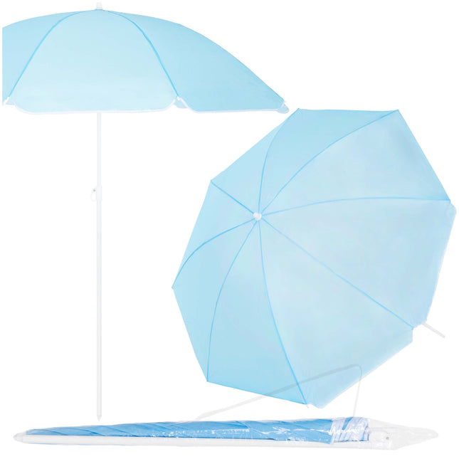 Parasol | Strand Parasol | Parasols | Opvouwbaar | 160 cm | Blauw