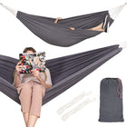 Hangmat | Extra Stevig | Inclusief Opbergtas | Donkergrijs | 200 x 150 cm
