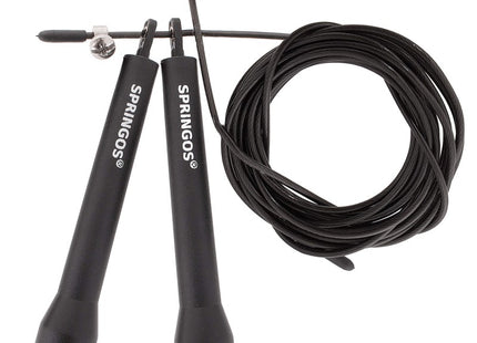 Springtouw | Sport Springtouw | Fitness Springtouw | Verstelbaar | Zwart 3m