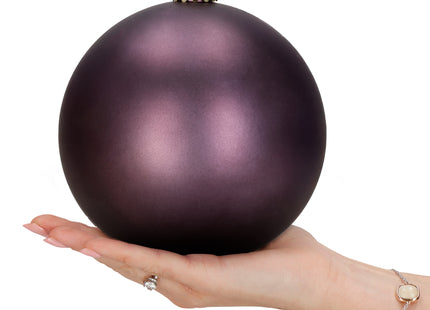 Kerstballen | 6 Stuks | 15 cm | Paars | Rose Goud