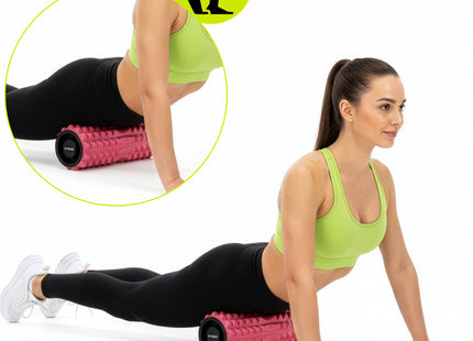 Foamroller | Foam Roller | Medium Hardheid | Triggerpoints | 33 cm | Roze