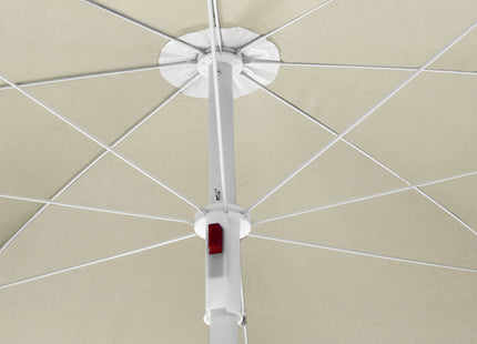 Parasol | Strand Parasol | Parasols | Opvouwbaar | 160 cm | Lichtgrijs | Metaal